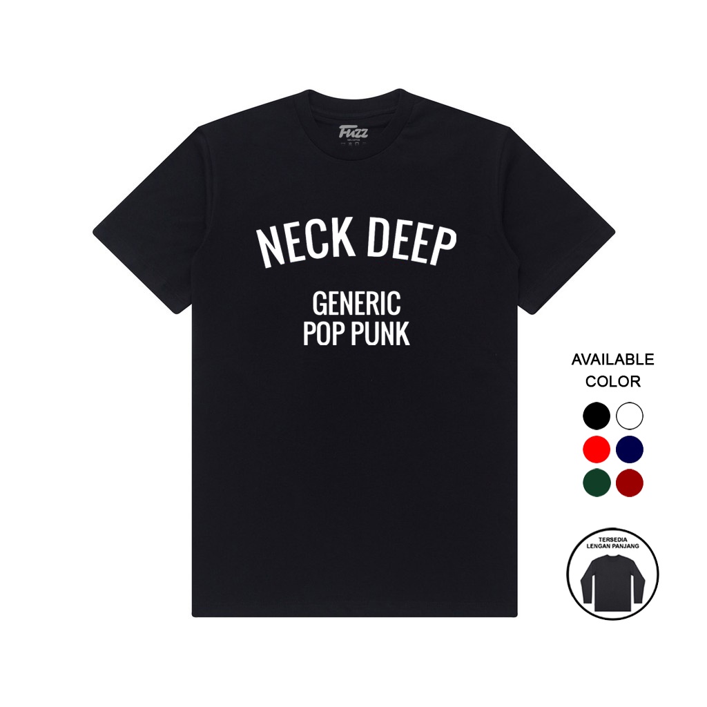 KAOS BAND NECK DEEP | KAOS NECKDEEP | BAJU DISTRO MUSIK POP PUNK PRIA WANITA OVERSIZE