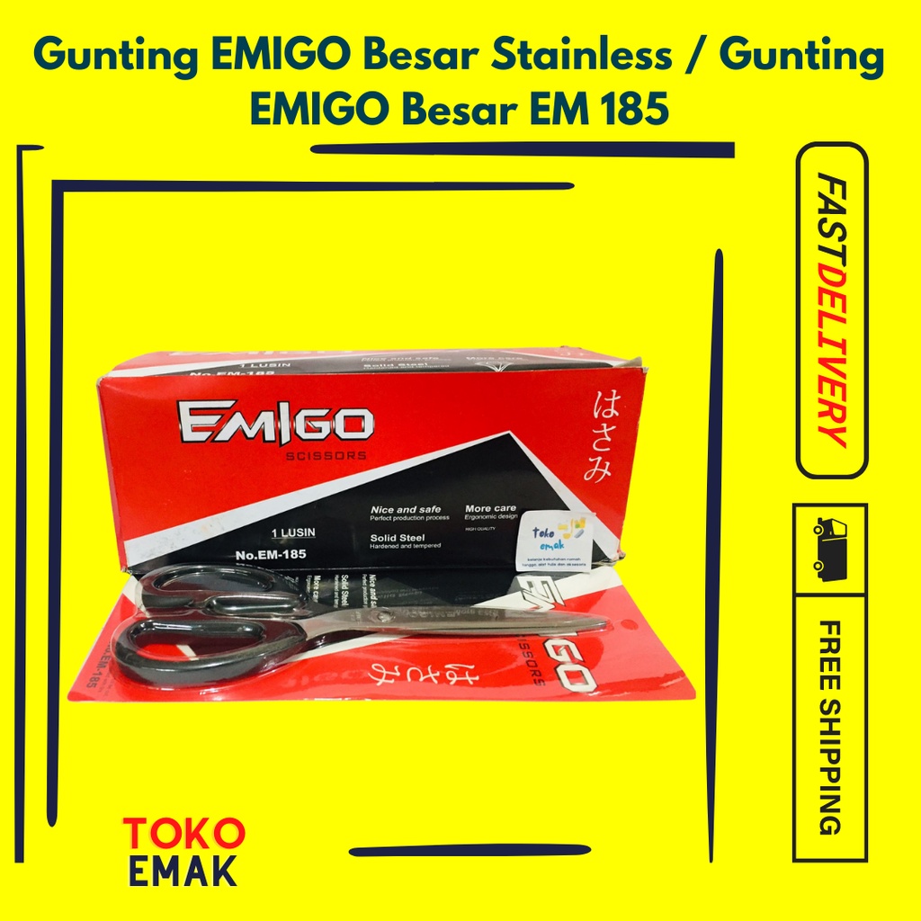 

Gunting EMIGO Besar Stainless / Gunting EMIGO Besar EM 185