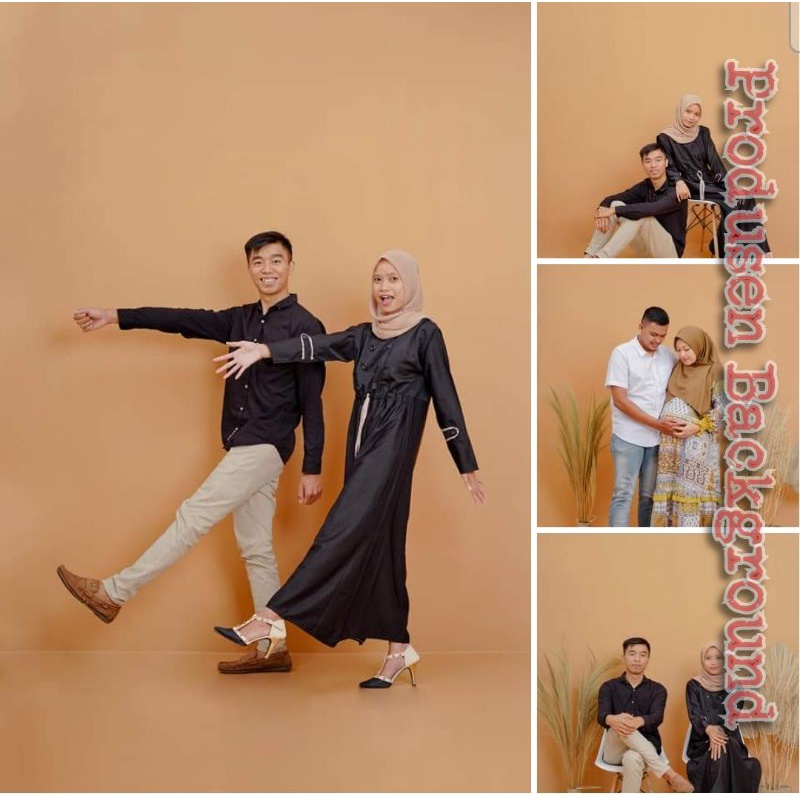 Kain Background Foto Polos Coklat Muda Studio Photo Indoor ukuran sesuai pilihan Variasi