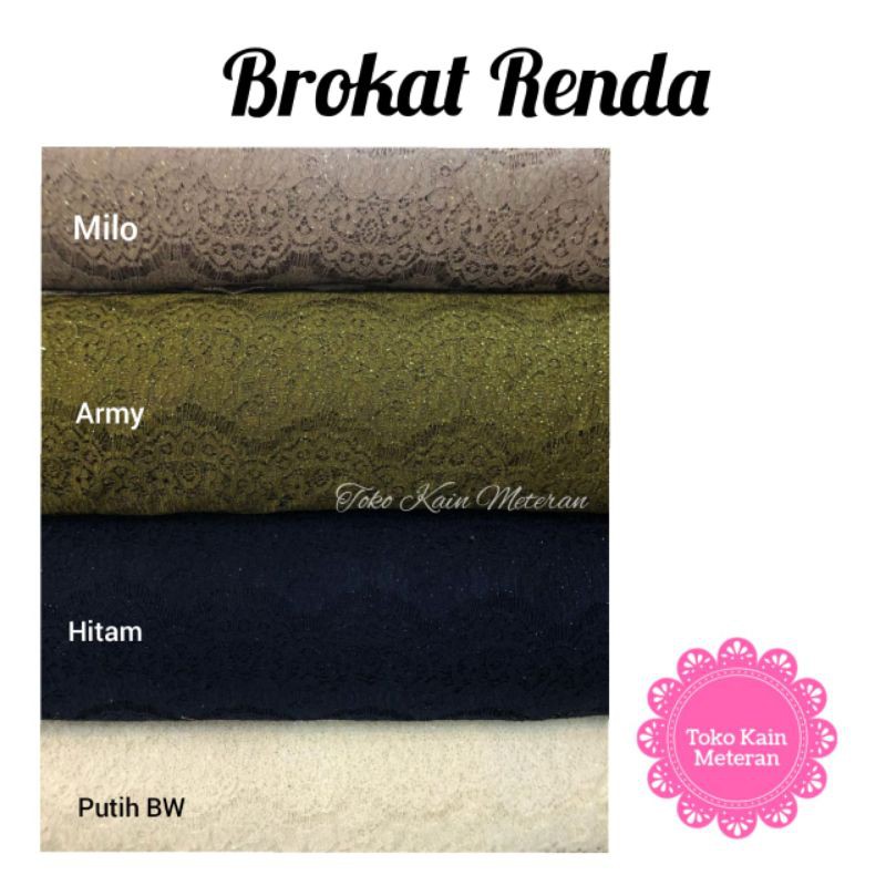 KAIN BROKAT STRIMIN / KAIN RENDA LACE / KAIN TRIMMINGLIS RENDA