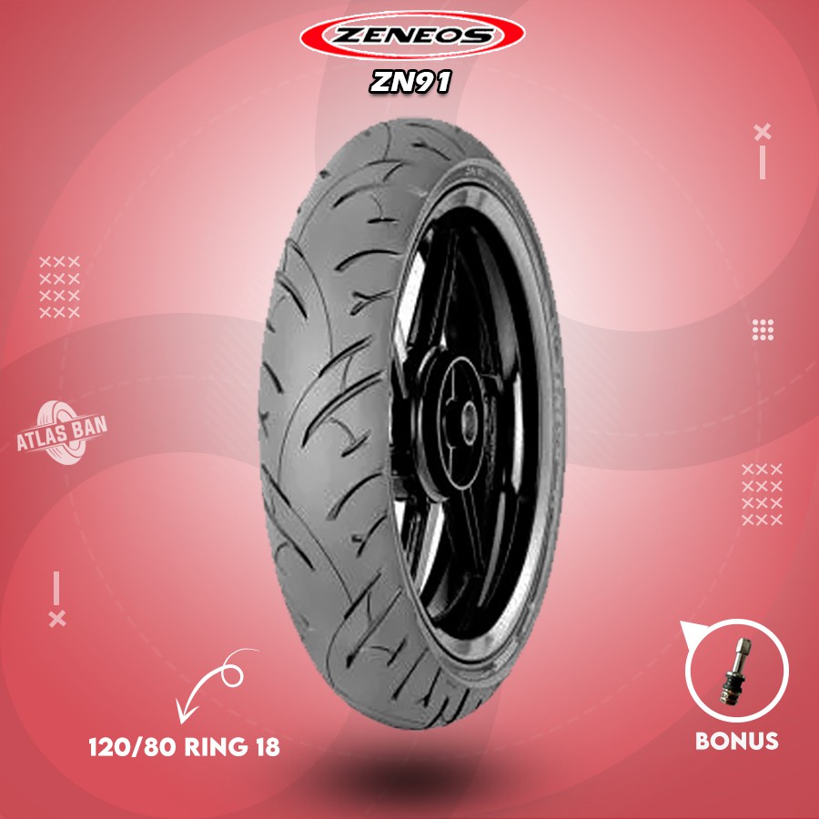 Ban Tubles Motor Batangan ZENEOS ZN91 120/80 Ring 18 Tubles