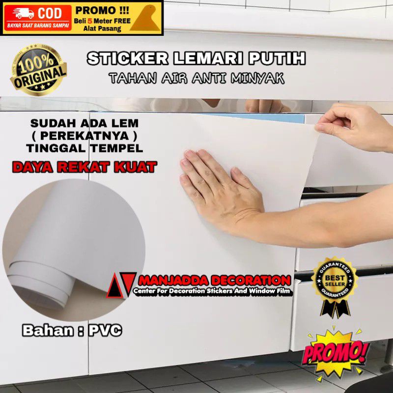 Stiker Lemari Putih Sticker Lemari Furniture Kitchenset