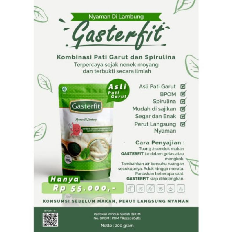 GASTERFIT mengatasi gangguan Lambung, maag, mual