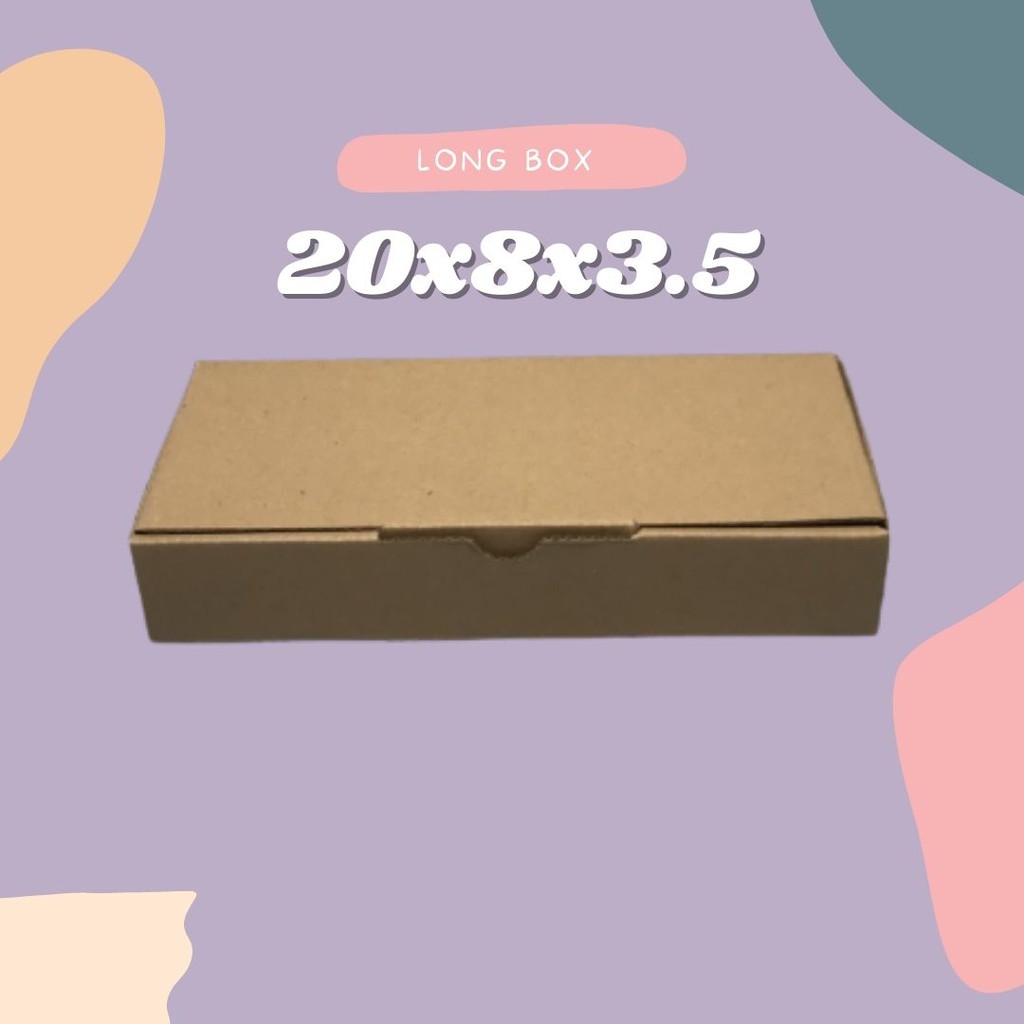 

LONG BOX 20x8x3.5 // PACKING DUS DIE CUT // DUS CORRUGATED OLSHOP MURAH // KARDUS DIE CUT