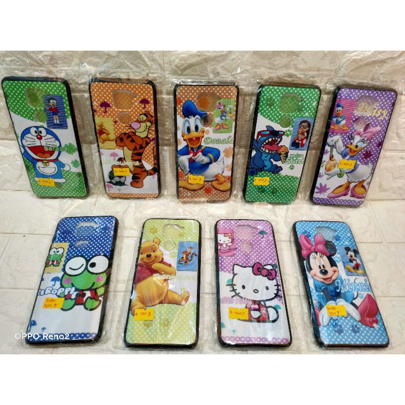 SOCTCASE KARAKTER REDMI NOTE 9 8 pro CASE ANIMASI polkadot