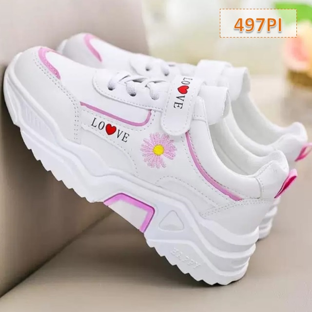 Sepatu Sneakers Anak My Sun Cewek Cowok Pink Hitam Hijau (497)