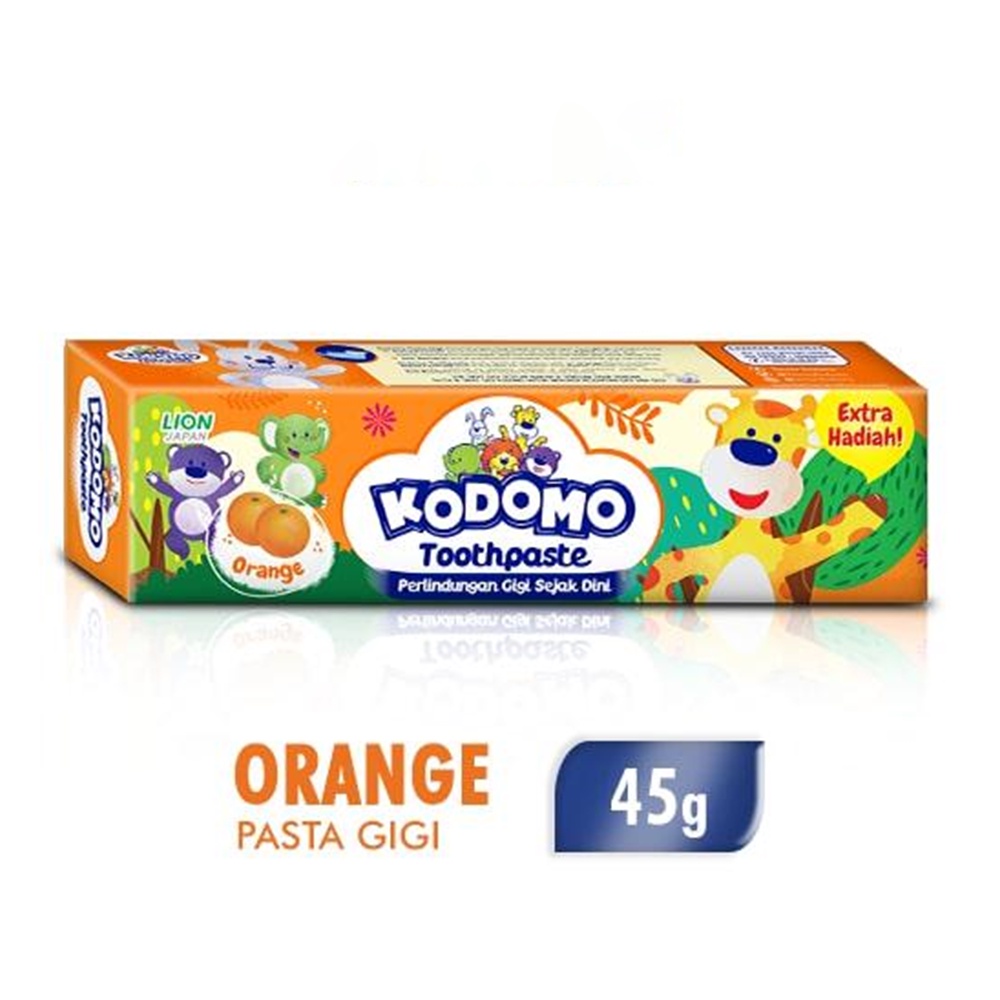 ❤ UNDER100 ❤ KODOMO Toothpaste Tube 45g | Pasta Gigi Anak Balita | Strawberry | Grape | Orange | Melon BPOM