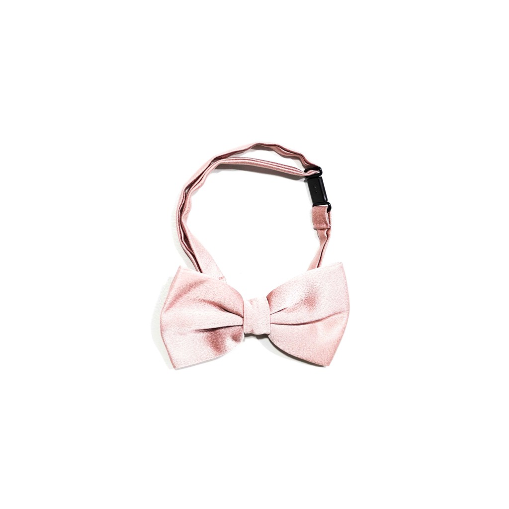 Dasi kupu rose gold pink bow tie instant pria wedding dasi bestman houseofcuff