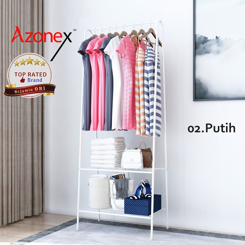 Rak Gantung Serbaguna Rak Baju Gantung Portable Stand Hanger Jemuran Baju Ah Shopee Indonesia