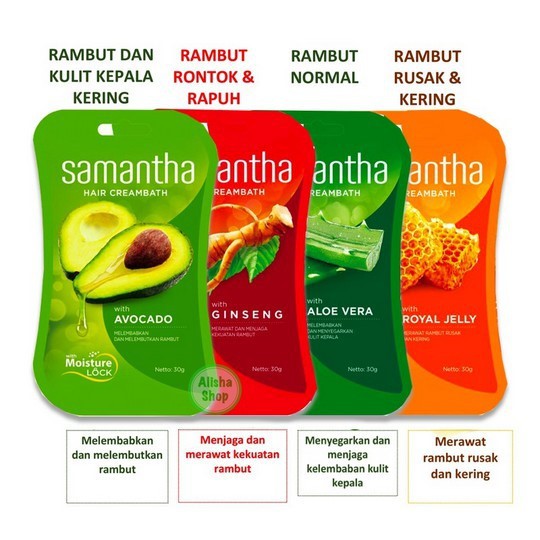 ^ KYRA ^ Samantha Hair Creambath Masker Rambut - Kemasan Sachet