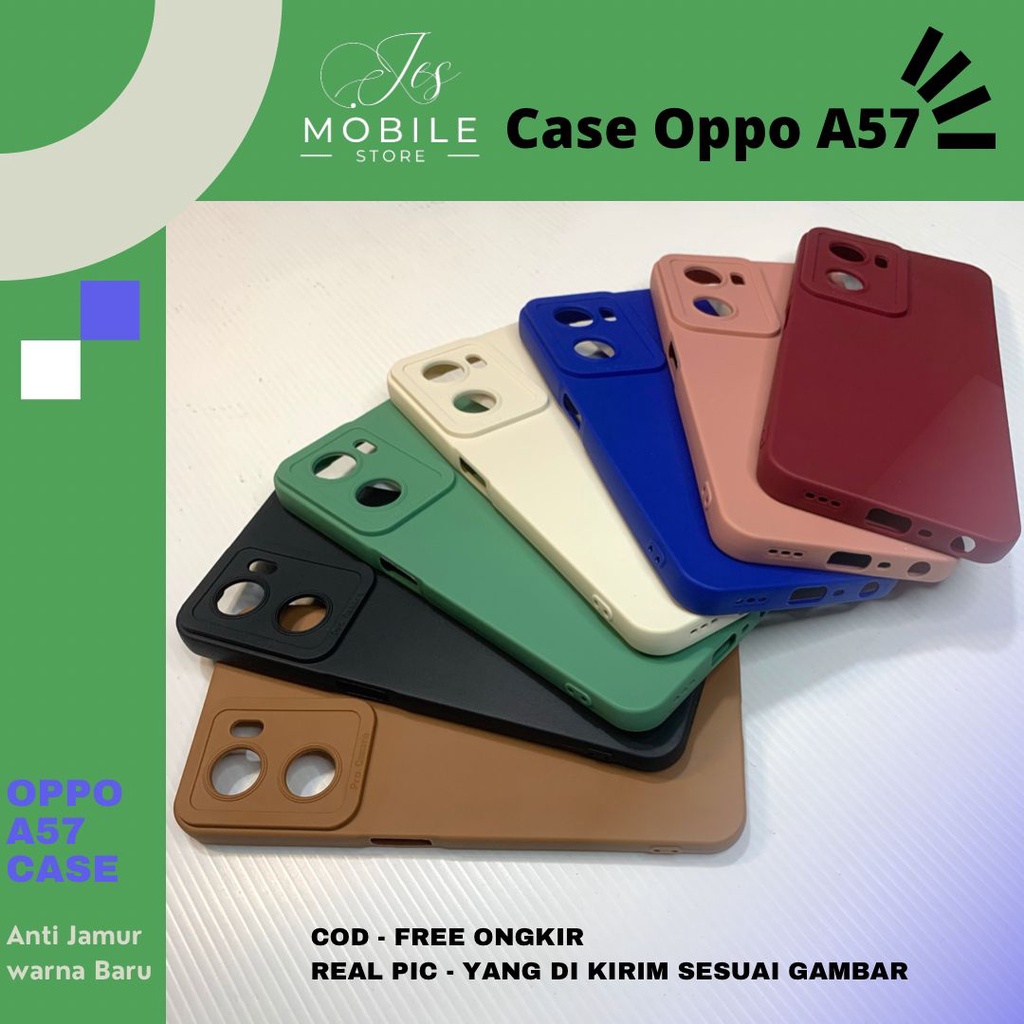New Case makaron Oppo A57 - silikon Oppo A57 - softcase Oppo A57 - Oppo A57 2022 - case a57 JES MOBILE