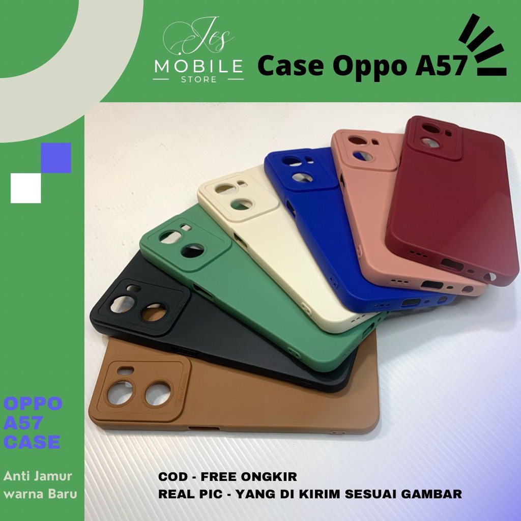 New Case makaron Oppo A57 - silikon Oppo A57 - softcase Oppo A57 - Oppo A57 2022 - case a57 JES MOBI