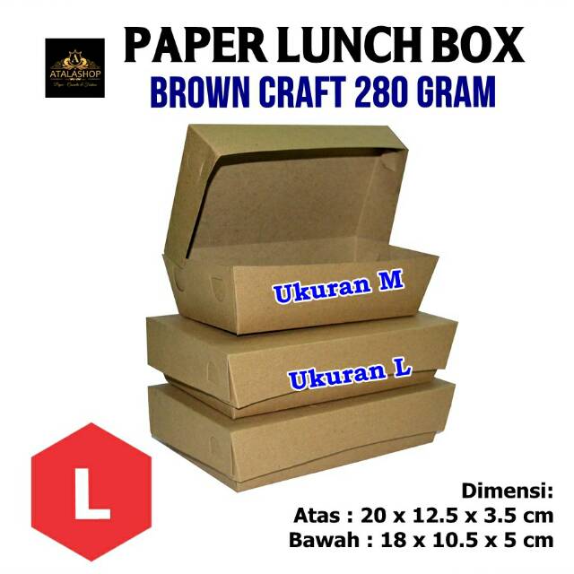 

Paper Lunch Craft Size L Plus Laminasi