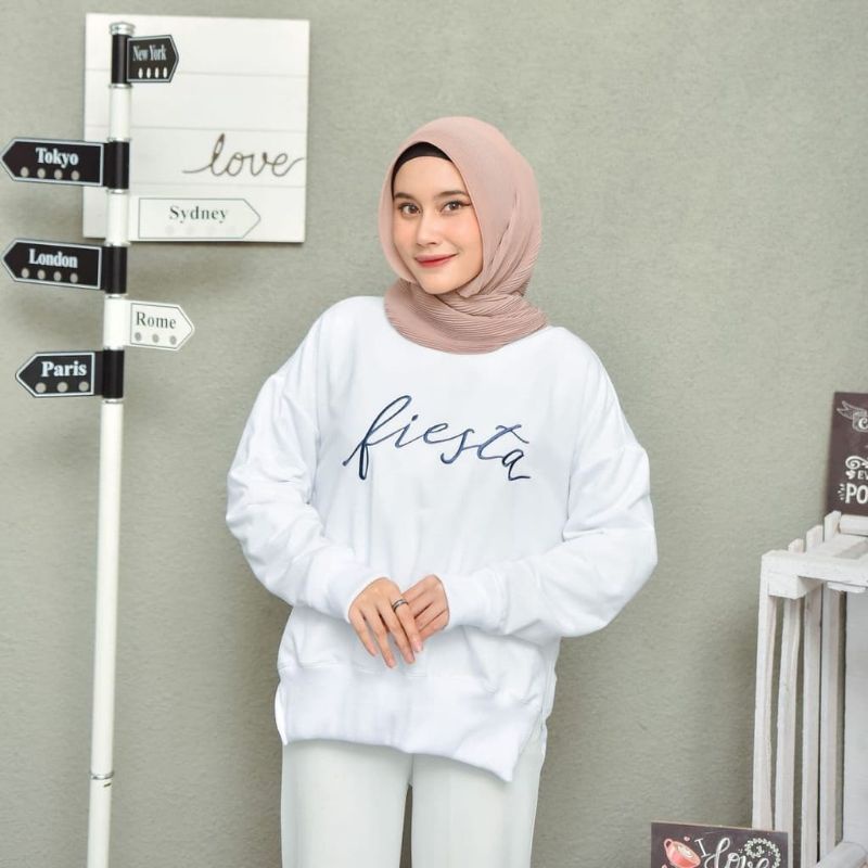 Fiesta sweater outerwear fashion remaja