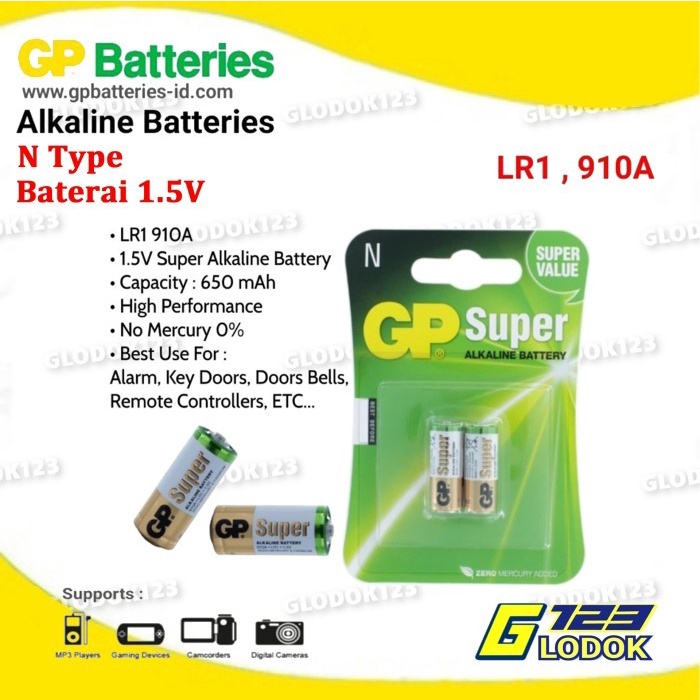 BATERAI GP SUPER ALKALIN 910A N 1.5V