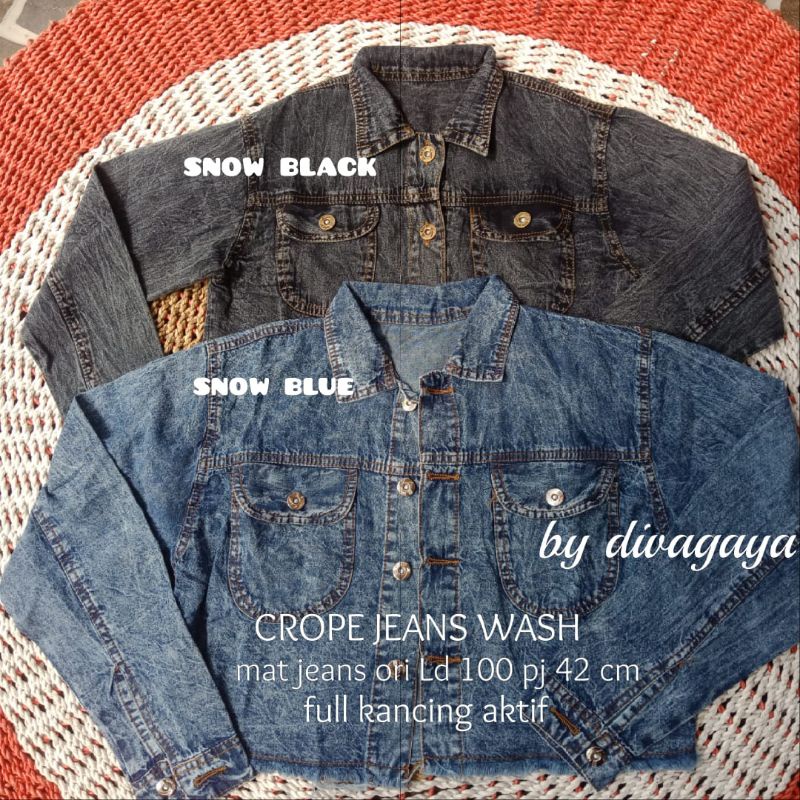 JACKET CROPE JEANS ORI