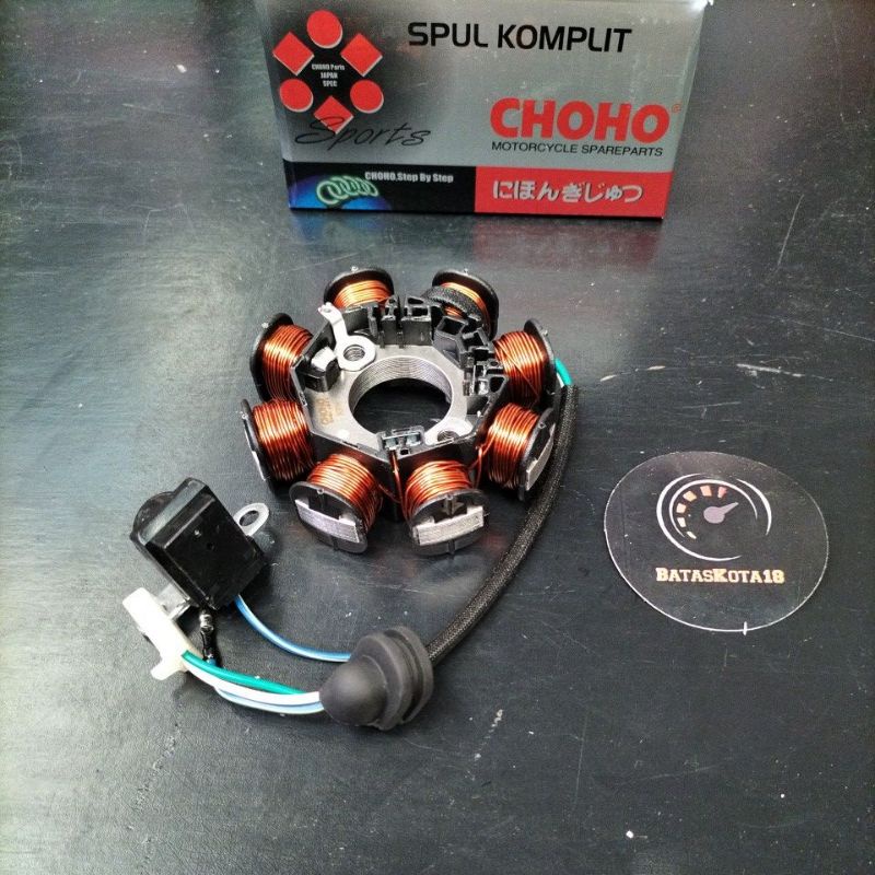 Spull Spool Assy Stator Assy Spul + Pulser Karisma-Supra X125 Lama Original Choho