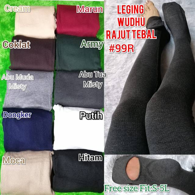 FWR - Legging wudhu rajut original import 99R