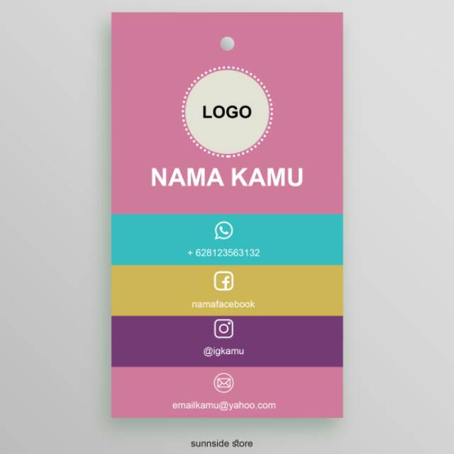 

Hangtag free design kertas ivory