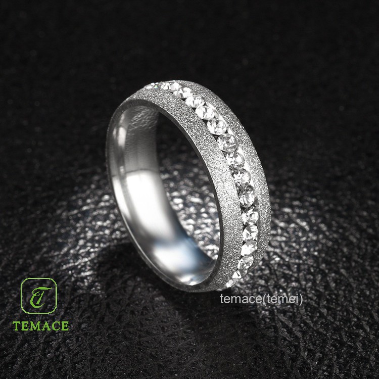 Cincin Titanium Wanita Anti Karat Fashion Perhiasan