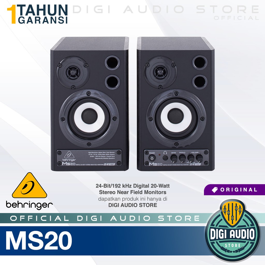 Behringer MS20 20 Watt Speaker Recording & Multimedia with SPDIF MS 20