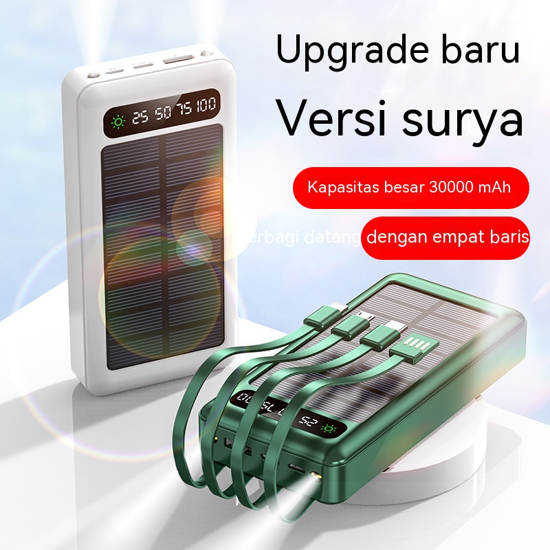 Solar Power Bank Tenaga Surya 50000mAh Multifungsi Portabel Berkapasitas Besar PowerBank / Portabel  Powerbank / Solar Powerbank / Camping Emergency Light / Bank Tenaga Surya / Fast Charging / Portable Outdoor Camping Emergency Light Powerbank