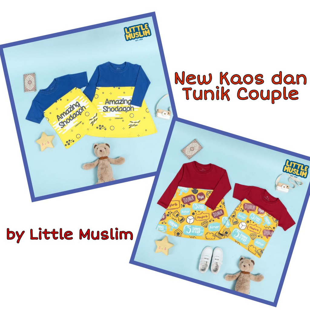 Kaos dan Tunik Couple Anak Zaki Zara by Little Muslim