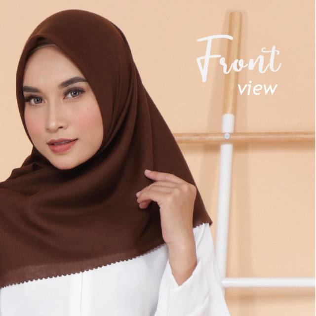 VOAL WATERPROOF Hijab Segi empat Polos Premium Lasercut || HARGA GROSIR BERKUALITAS  part 2