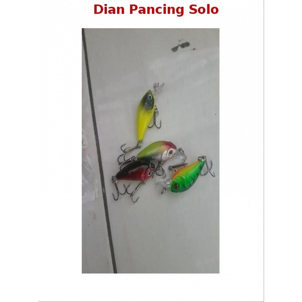 Umpan Pancing Ikan 3D Bahan Plastik ABS 4.5cm