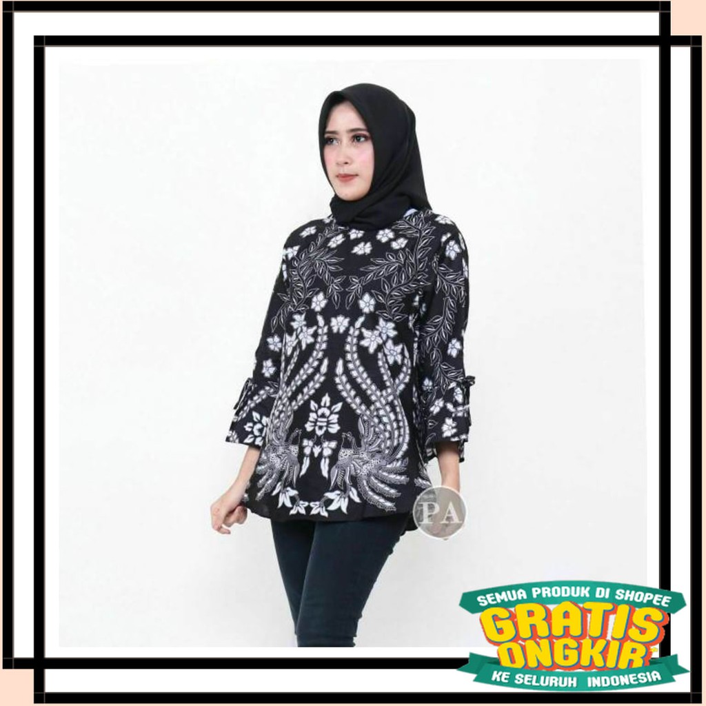 BATIK SEMARANG MURAH - TERBARU TERKINI / Atasan Batik Dolby Dolbi Dobby Doby Tenun Sutra Tulis