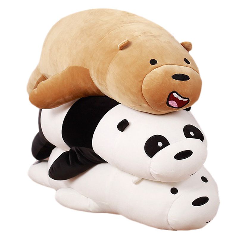 Bare We Bears Bantal Kartun Beruang Grizzly Bear Panda Boneka Lembut Plush Boneka Mainan