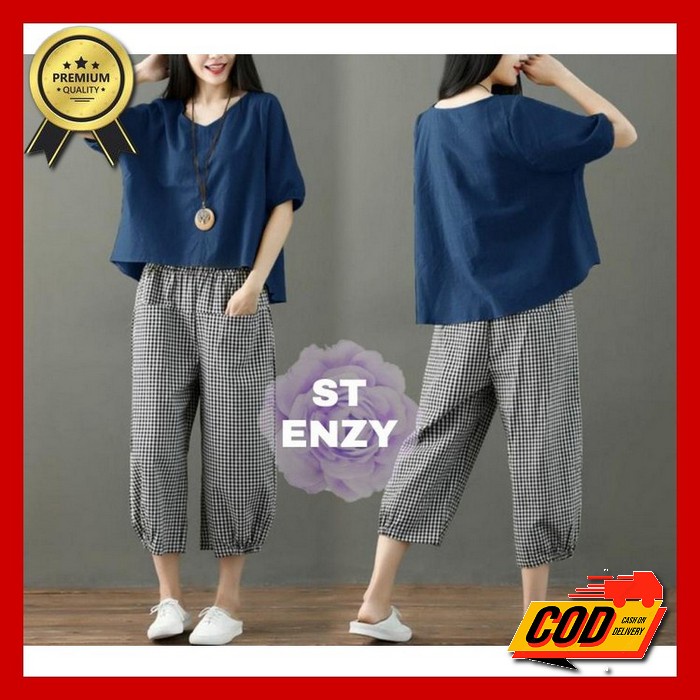 Mociieshop / Setelan Motif / Baju Setelan / Setelan Wanita Dewasa Model Terbaru 2021 / Setelan Dewas