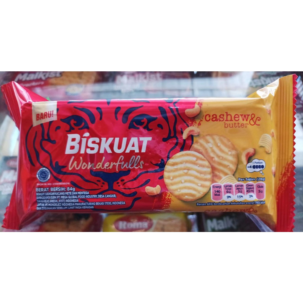 Biskuat Wonderfulls Cashew & Butter 84 gr