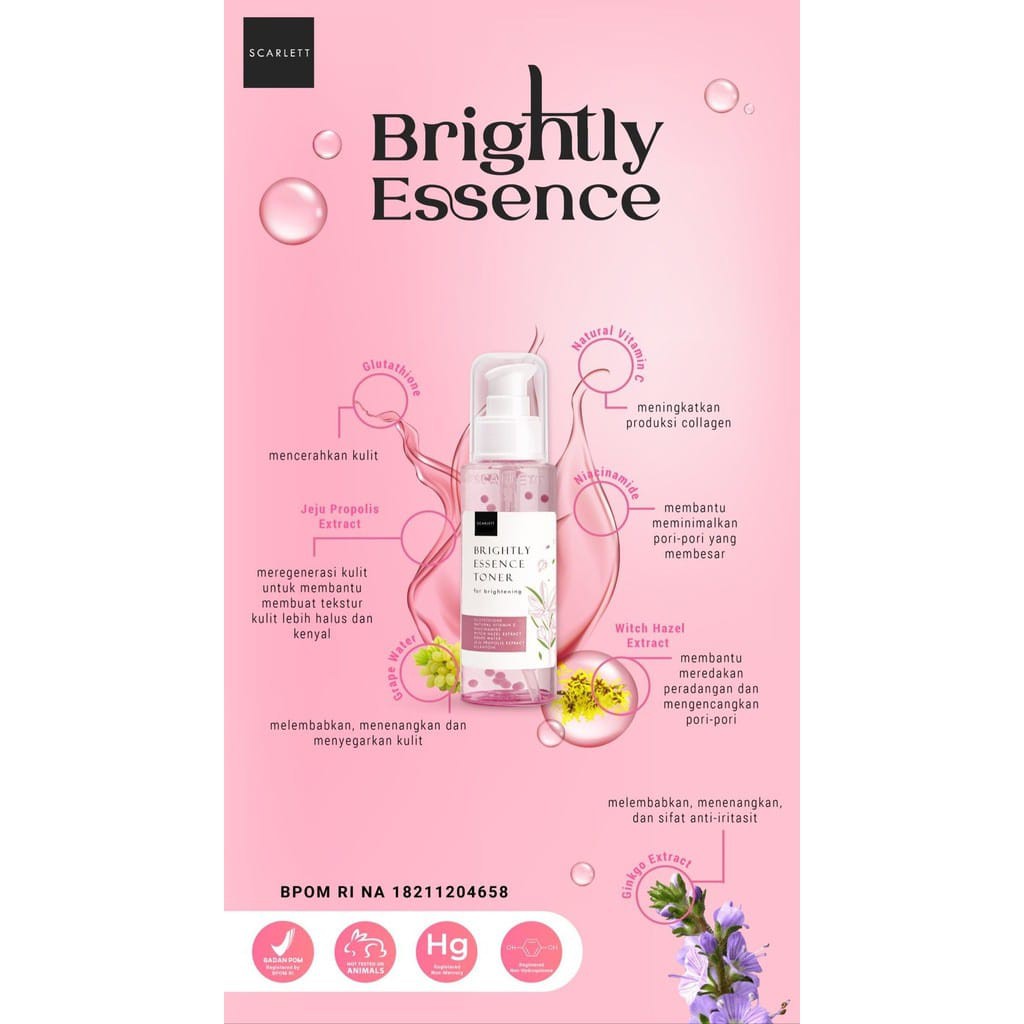 Scarlett Whitening Essence Toner 100ml