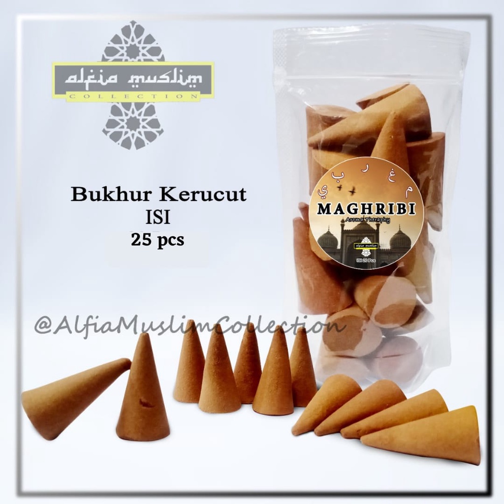 Buhur Kerucut/Bukhur Aroma Maghribi /Bakhor Dupa Arab/ Pengharum Ruangan dan aromaterapi