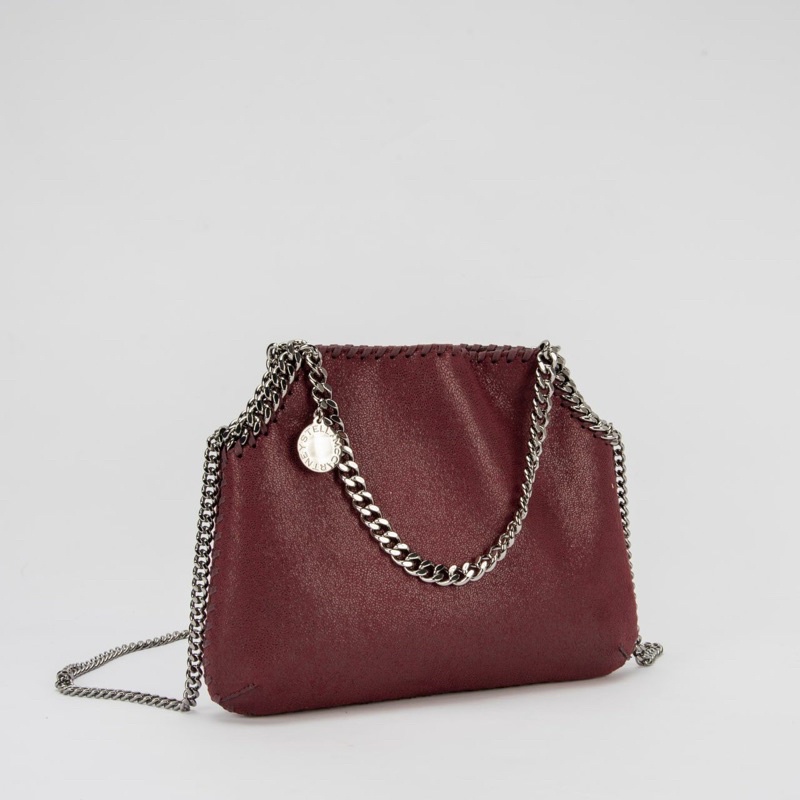 Tas stella Mccartney mini falabella shoulder bag red shw