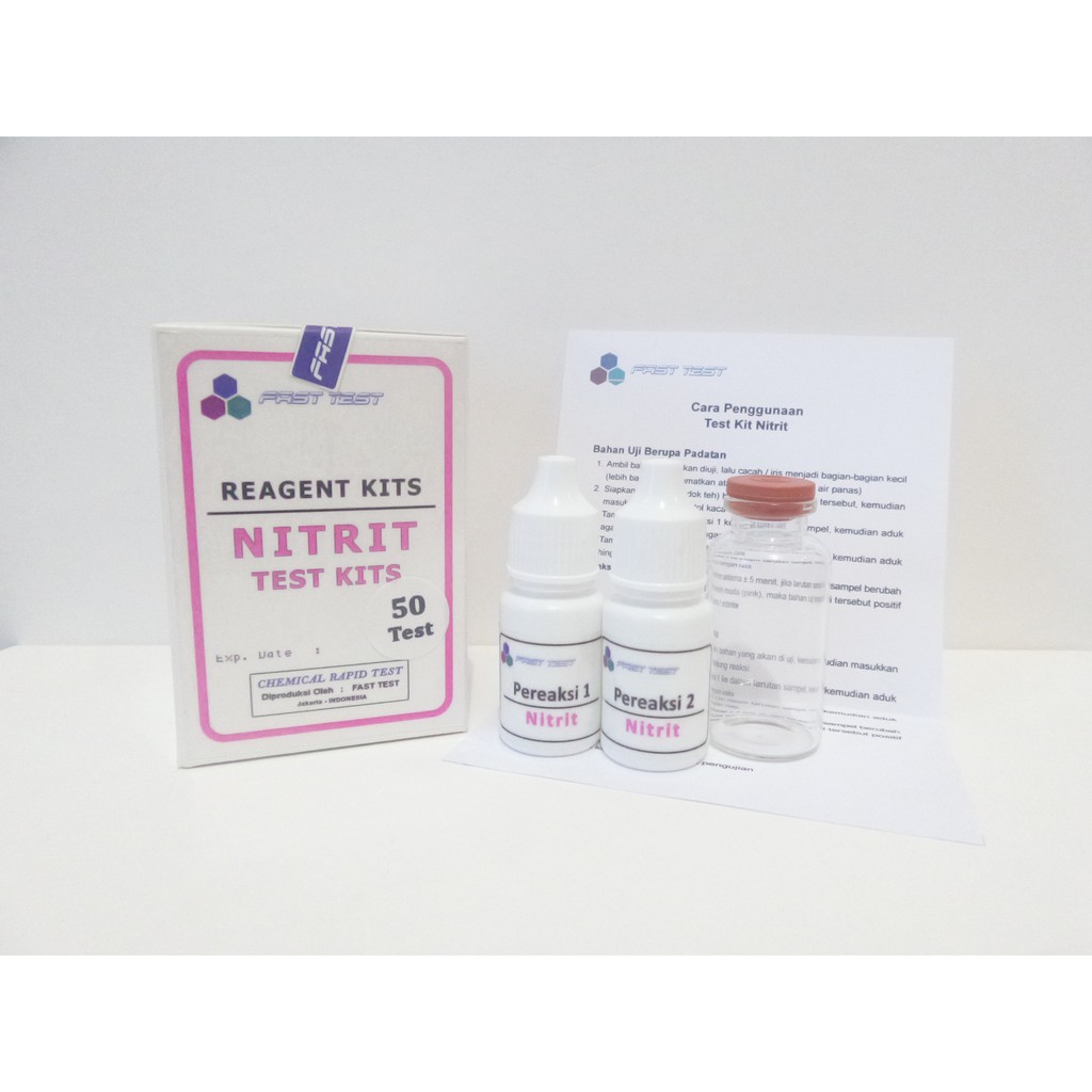 Reagent Test Kit Nitrit Murah, Alat Uji Cepat Nitrit (Nitrite)