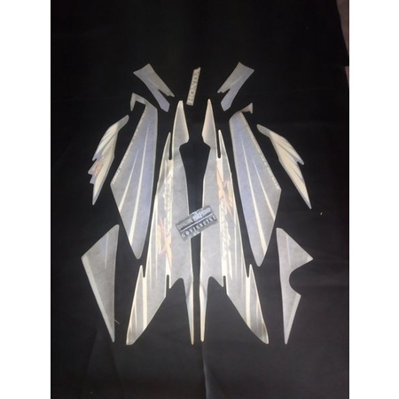striping stiker sticker lis honda supra x125 x 125 biru putih 2005 2006 original