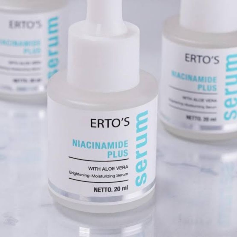 ERTOS NIACINAMIDE PLUS SERUM - MENYAMARKAN JERAWAT NODA HITAM &amp; WARNA KULIT TIDAK MERATA BPOM
