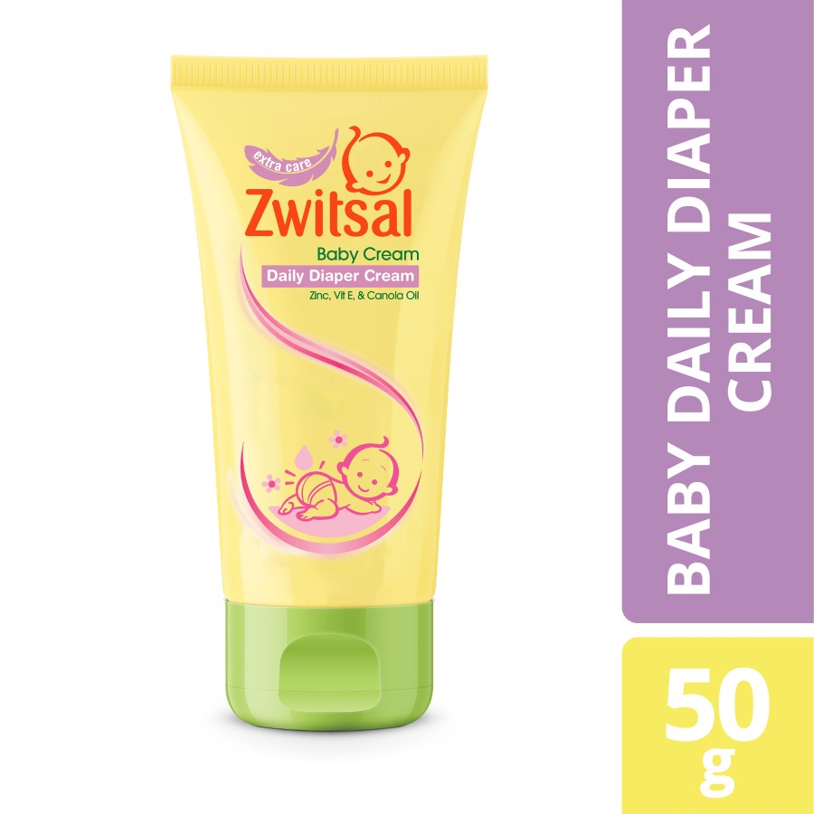 ★ BB ★ Zwitsal Baby Daily Diaper Cream Tube | Zwitsal Baby Cream Extra Care Zinc - 50gr