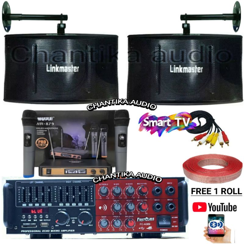 Paket Speaker Karaoke Linkmaster Sound System Set 1