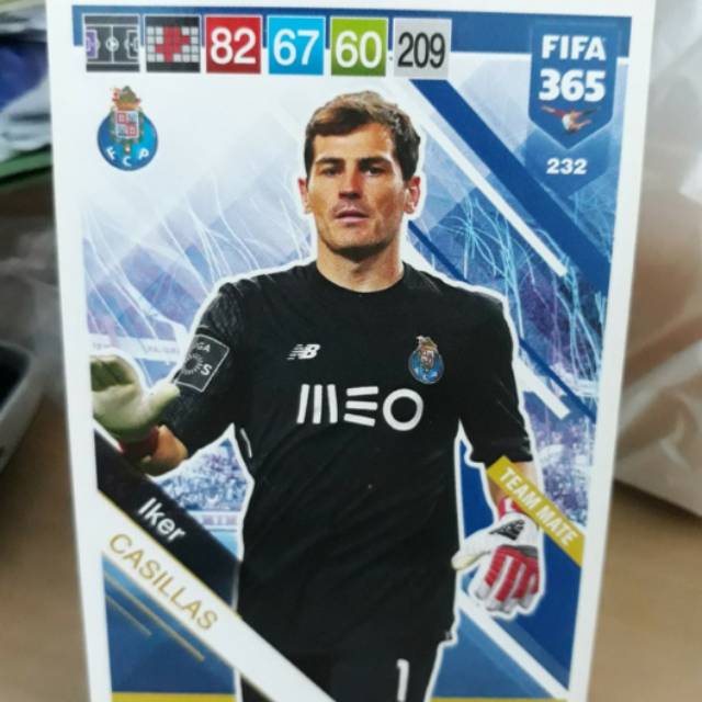 Iker Casillas - Kiper Goalkeepee Porto FC - Kartu Bola Panini FIFA 365