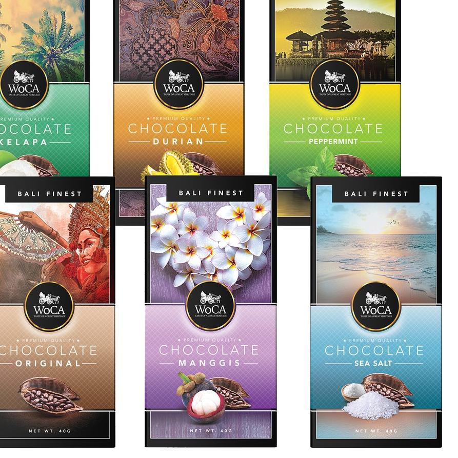 Gratis Ongkir (hvb-288) WoCA Cokelat Original Premium Chocolate Bar 40 gram
