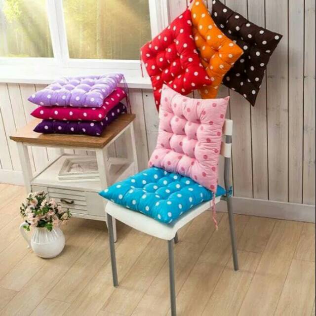 Alas Duduk/ Bantal/ Bantal Mobil/ Bantal Sandaran Punggung/ Alas Jok Mobil Polka