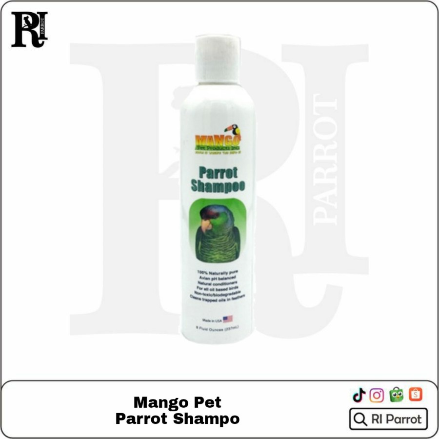Shampo Mandi Burung Macaw Afgrey BFA Conure Parrot Shampo MangoPet