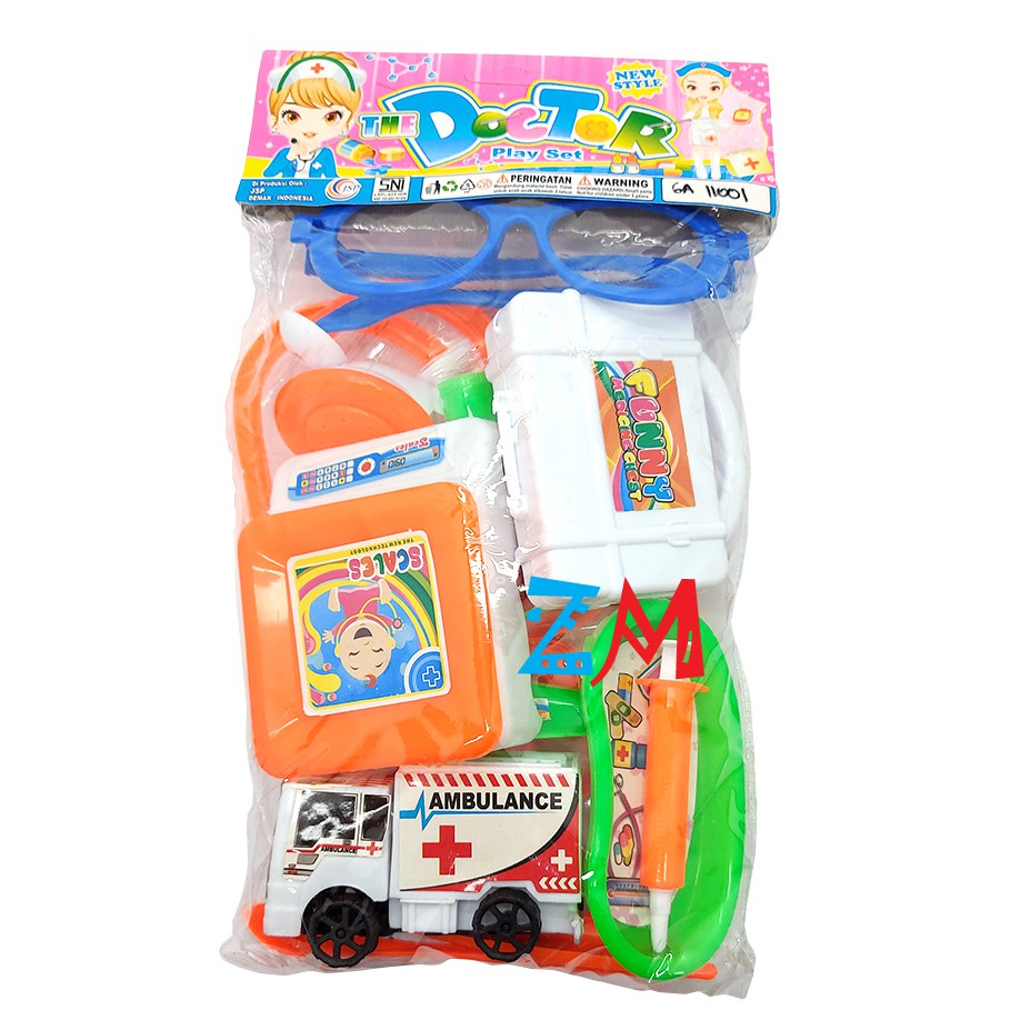 Mainan Dokter Play Set 6A 11001 Kantong Mainan Anak