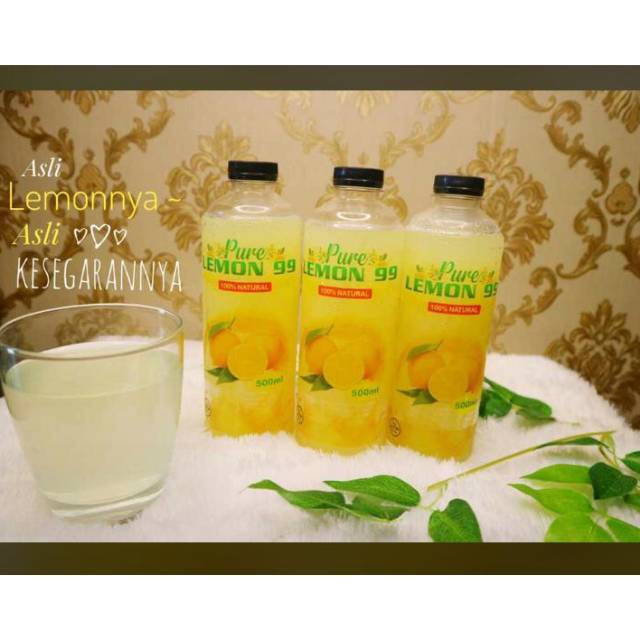 

Pure lemon 99,, perasan lemon asli.