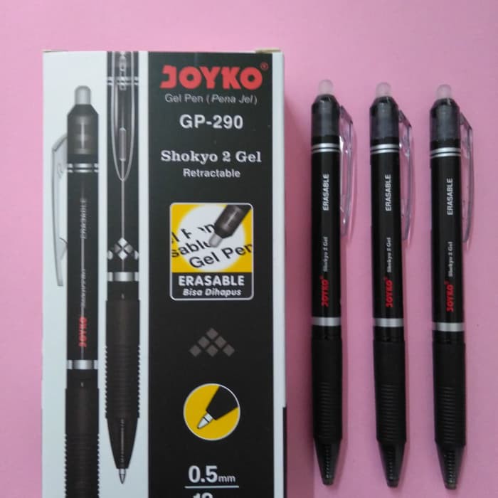 Erasable Pulpen Gel Pen Joyko GP-290 Bisa Dihapus