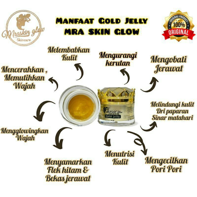 GOLD JELLY MRA SKIN GLOW/SKIN BOOSTER/PEMUTIH