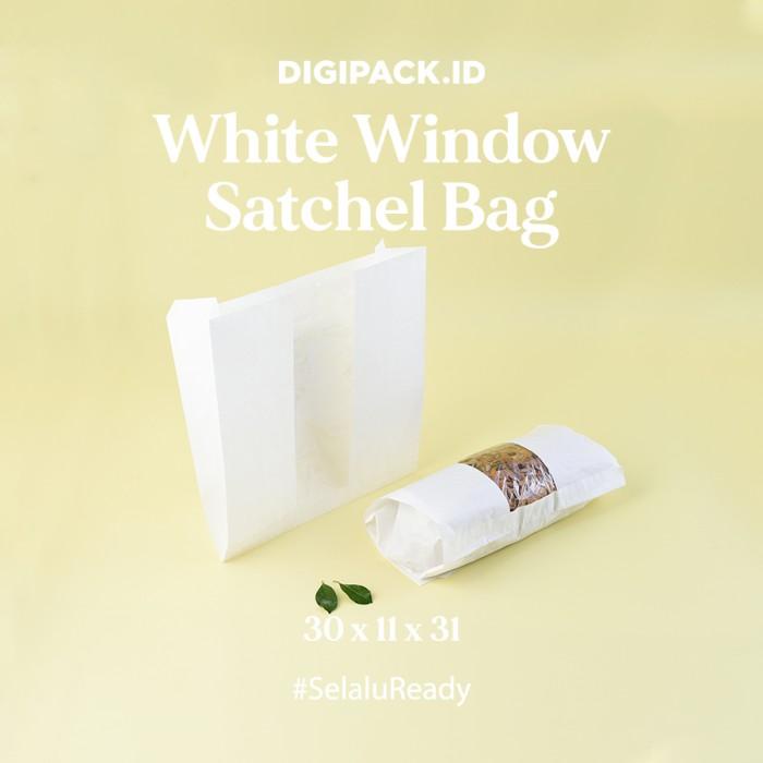 

Setsuko53.Jaya [Digipack] White Window Satchel Bag 30 X 11 X 31 | Kantong Kertas Roti